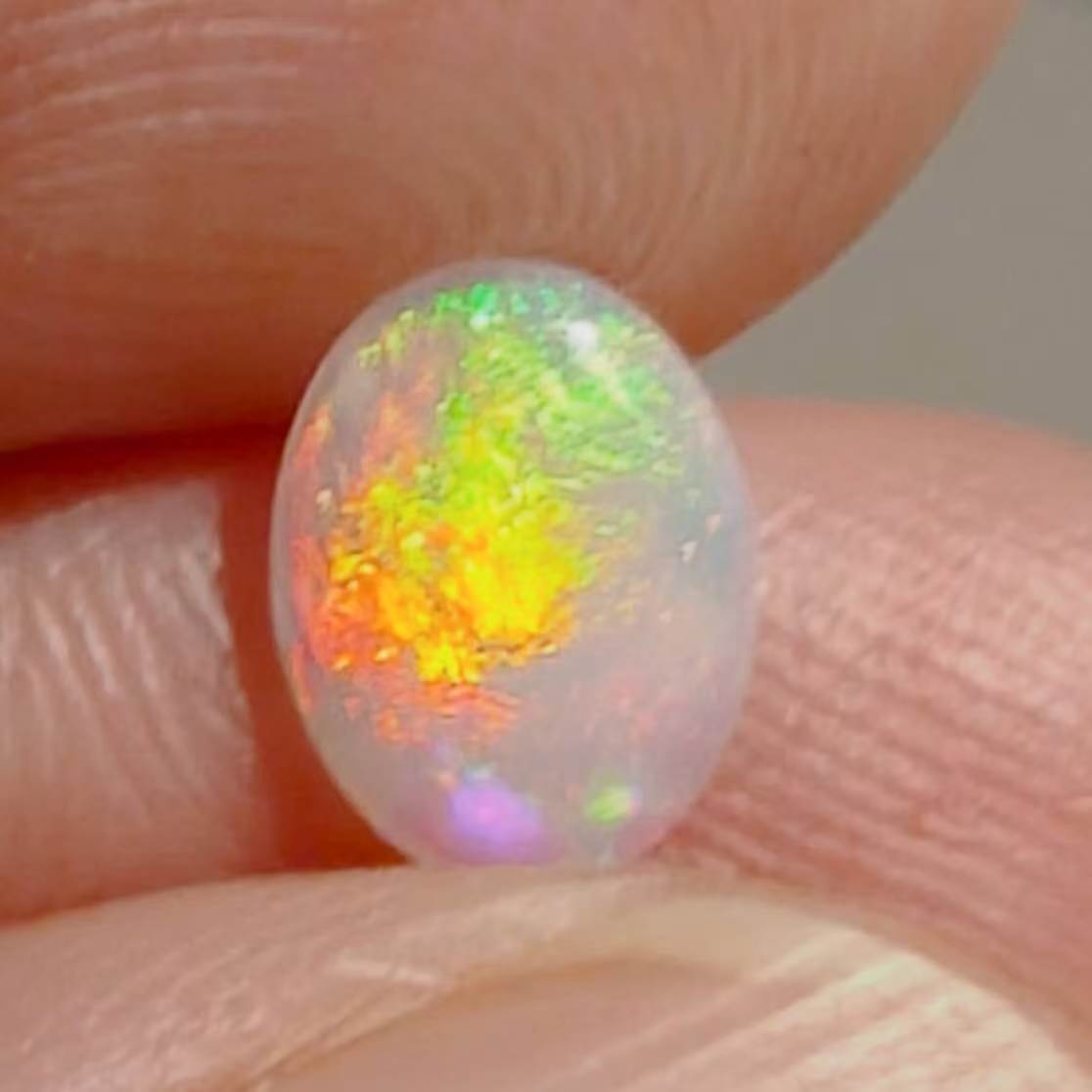 Australian Crystal Opal 9K Gold Butterfly Ring