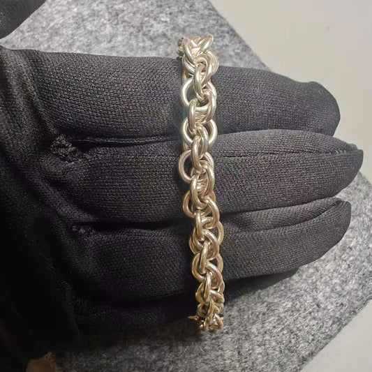 S999 Fine Silver Classic Solid Band Bracelet