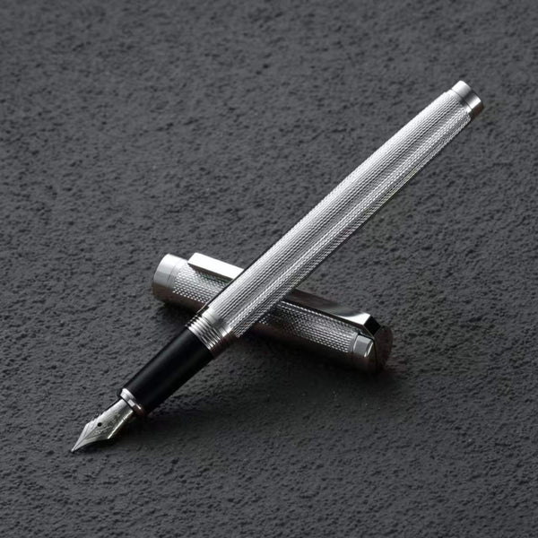 Silver Grey Business Fountain Pen